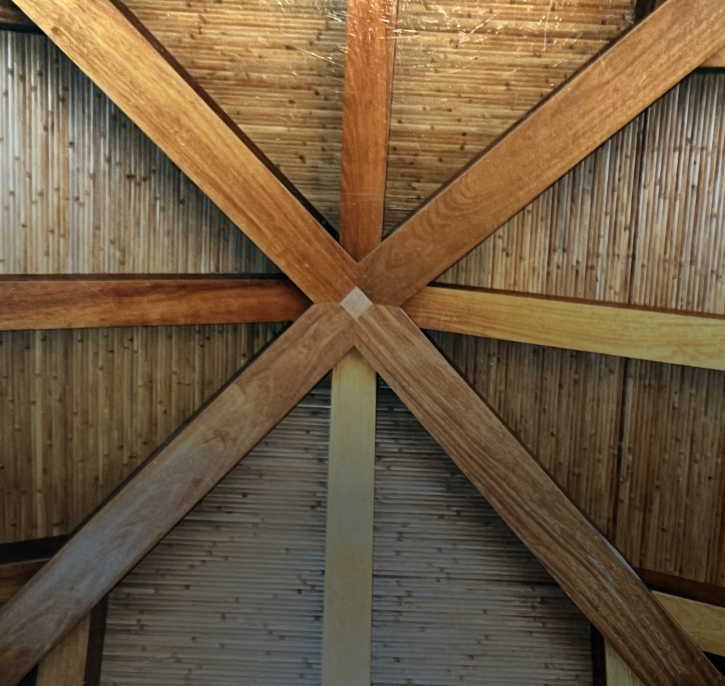 Teak & Bamboo Ceiling